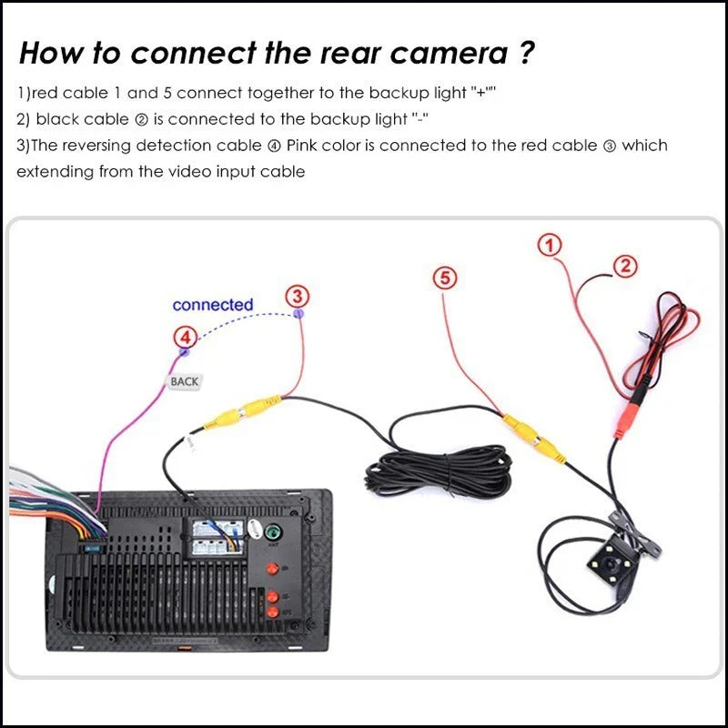 Reverse Rear View Backup Camera for Volkswagen Passat CC (2011–2012)