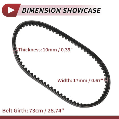 Drive Belt V-Belt for Honda Activa 125 & Lead 90cc Motorcycles (2013-2023)