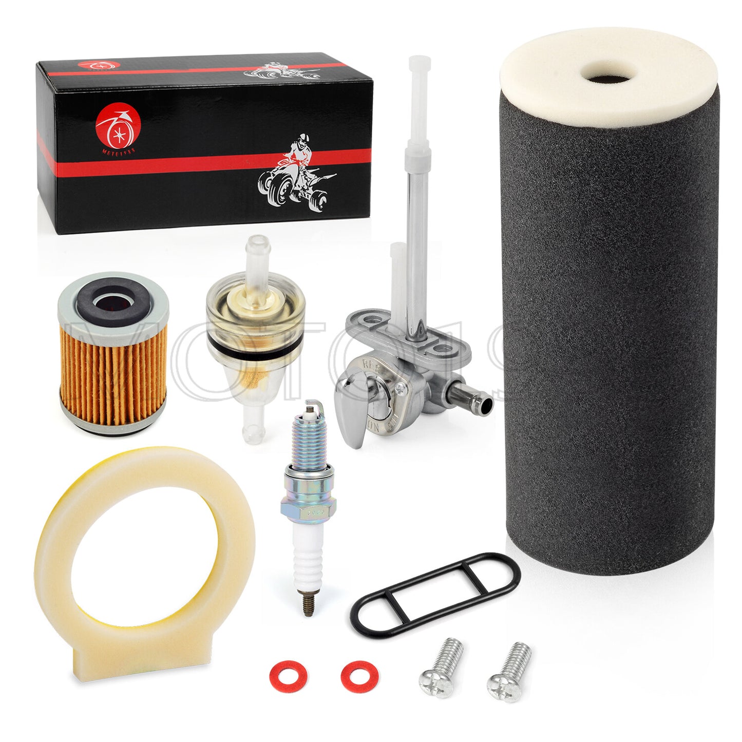 Air Filter Foam & Fuel Valve Petcock Kit for Yamaha Raptor 350 (2005–2013)
