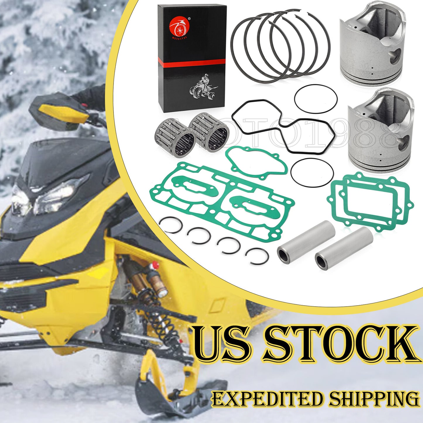 82mm Piston Ring Gasket for Ski-Doo MXZ Adrenaline 800R (2008–2012)