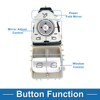 Front Driver Side Power Window Switch for Mercedes-Benz C63 (2015–2021) No.2059057011
