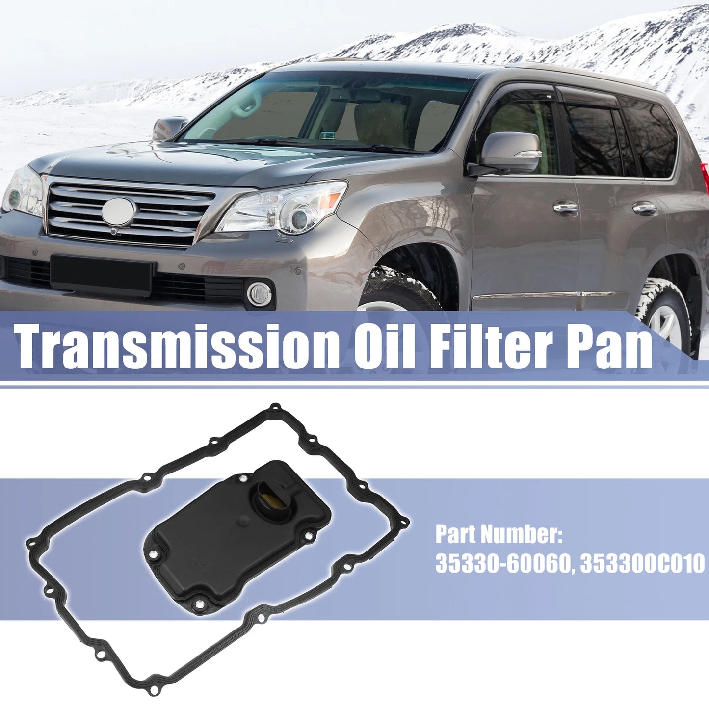 Set of 1 Transmission Filter Oil Pan Gasket for Lexus GX (2003–2009) 35330-60060