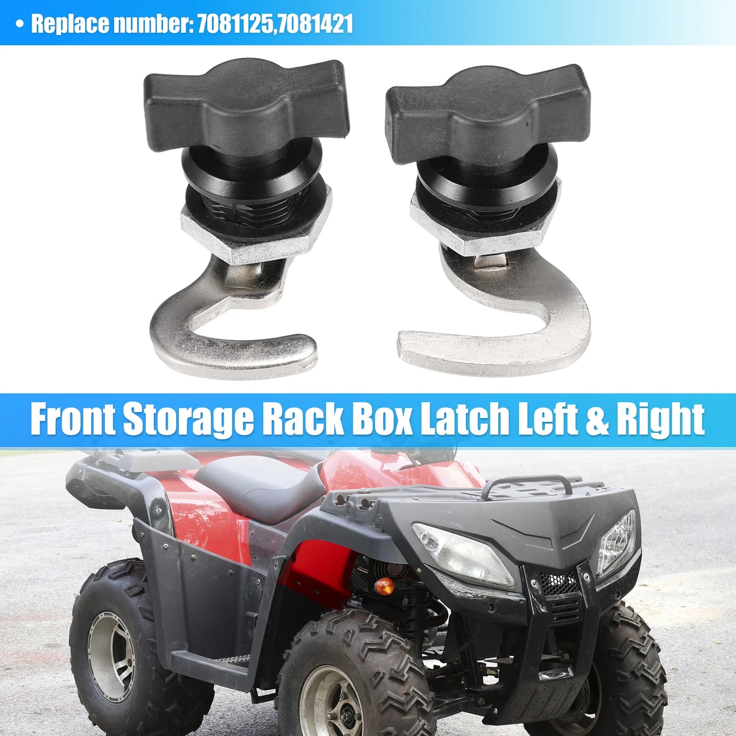 Set of 1 Front Storage Rack Box Detent Latch for Polaris Sportsman (300–450)