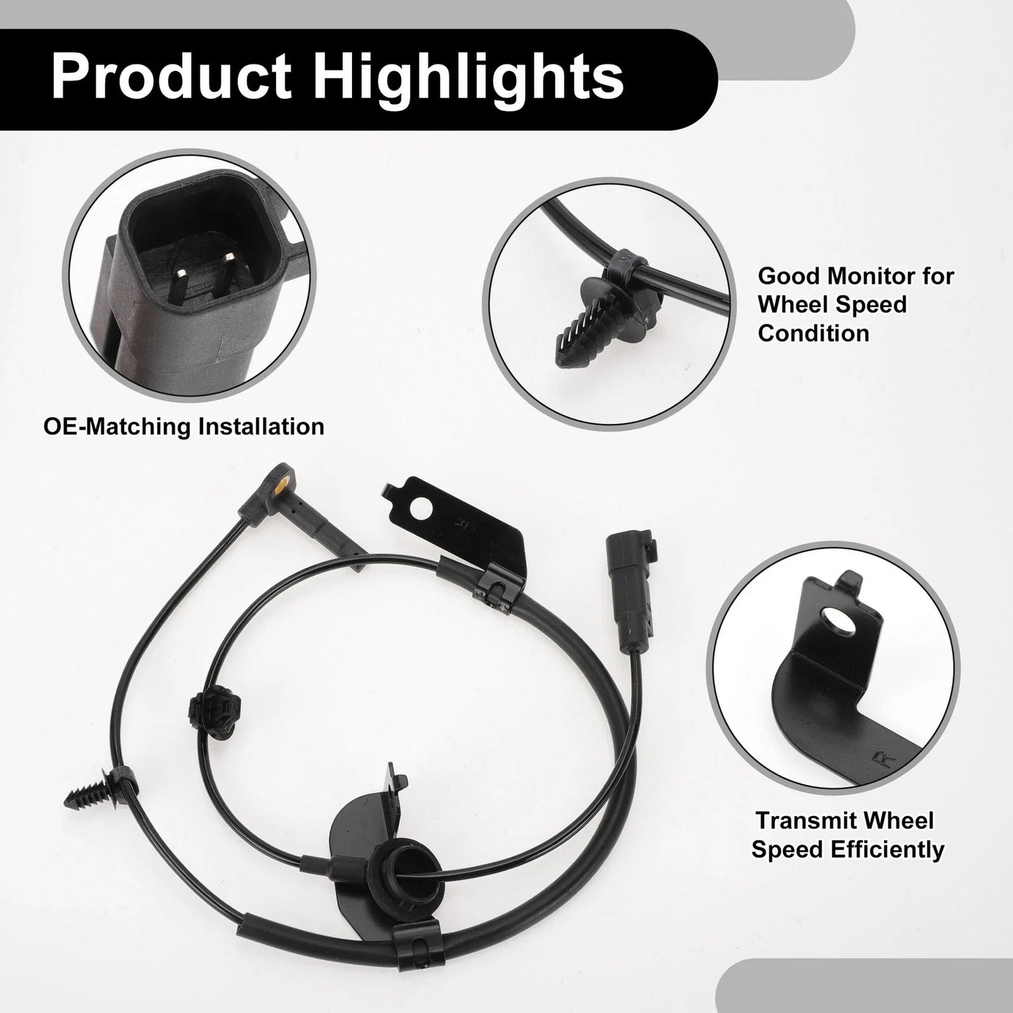 ABS Wheel Speed Sensor for Dodge Avenger 2008-2014 Front Left & Right