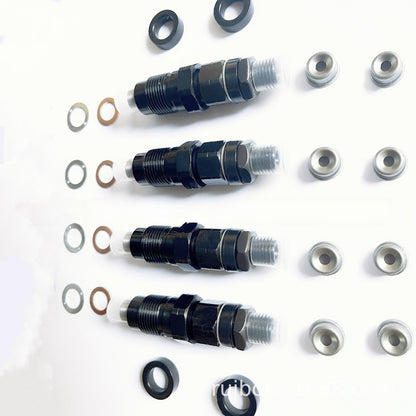 Set of 4 Fuel Injectors for Isuzu Engine (3LA1, 3LB1, 4LB1, 4LC1, 4LE1, 4LE2)