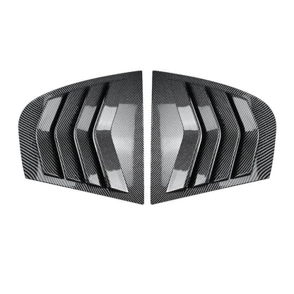 2x Window Louver Shutter Cover Carbon Look for E90 3 Series Sedan (2005–2013)