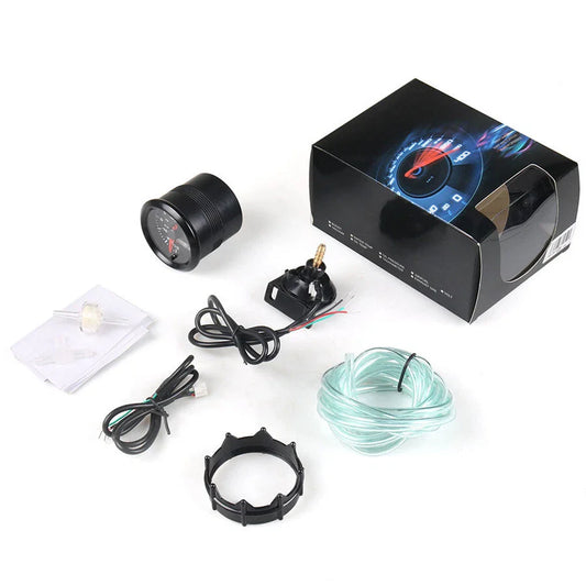 2" Digital 7 Color LED Turbo Boost PSI Gauge for Vehicle Car