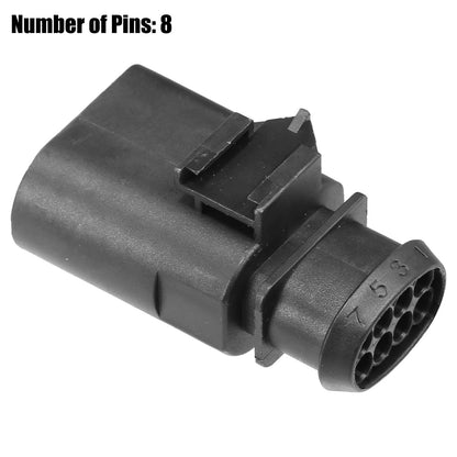 Set of 1 No.1J0973814 8 Pin Sealed Male JPT Connector Plug Kit for VW Audi