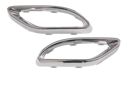 Set of 2 Chrome Bumper Trim for Mercedes-Benz A220 E400 E350 (2018–2022)