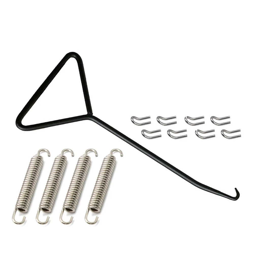Set of 4 Exhaust Pipe Muffler Mounting Springs Hooks for Universal Motorcycle