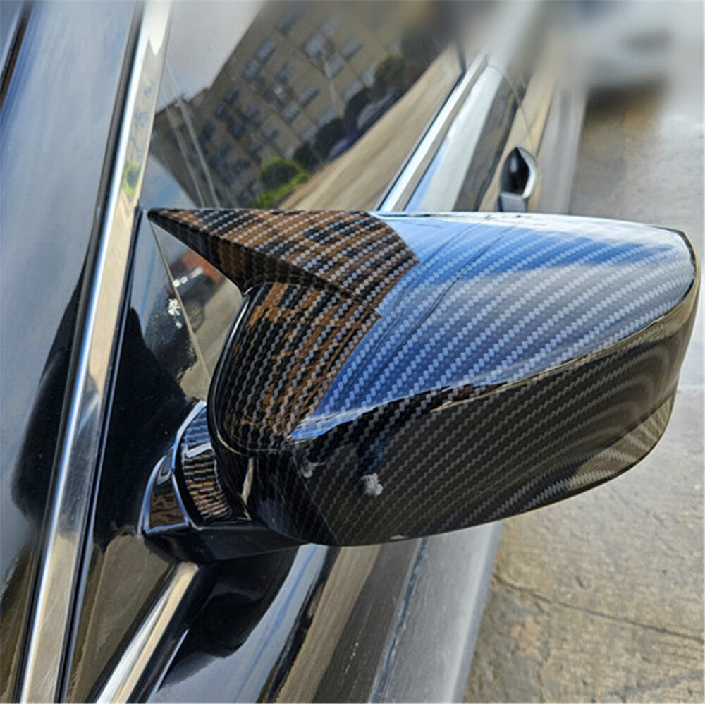 2X Carbon Fiber Look Rear View Side Mirror Cover Trim for Honda Accord (2008–2013)