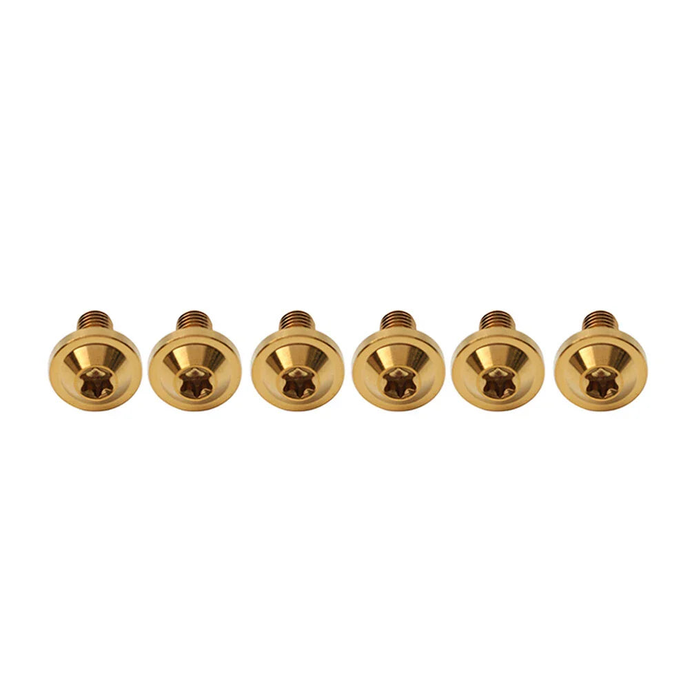 6 x Gold Alloy M6x10mm Torx Head Screws for Bike Motorcycle