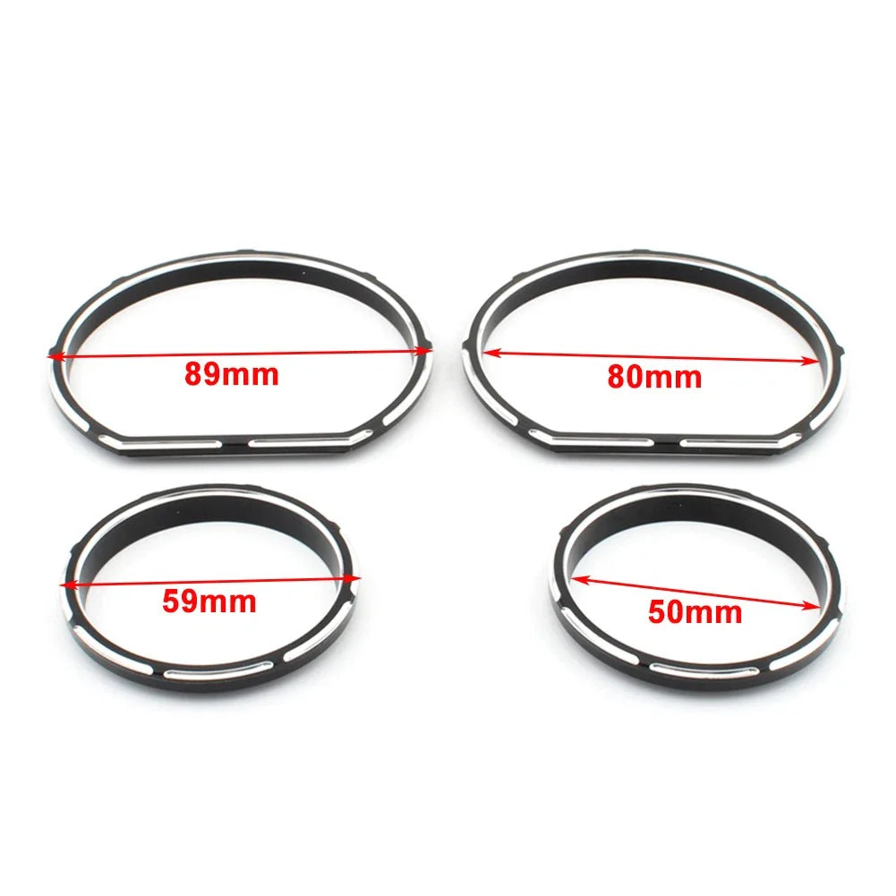 Chrome Instrument Board Gauge Bezel for Harley Touring Electra Street Glide (2009-2023)