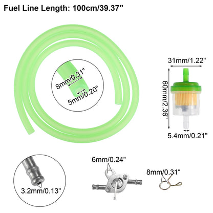 Set of 2 Fuel Filters with 2 Valve Petcock for CRF50 70 ATV