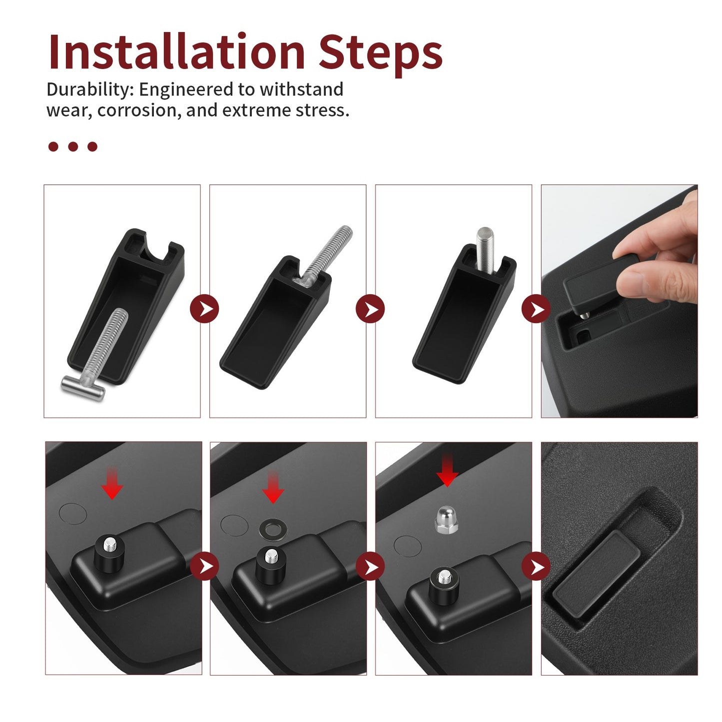 Storage Box Lid Cover & Latch Kit for Arctic Cat 400 450 500 550 650 700 1000 (2000–2023)