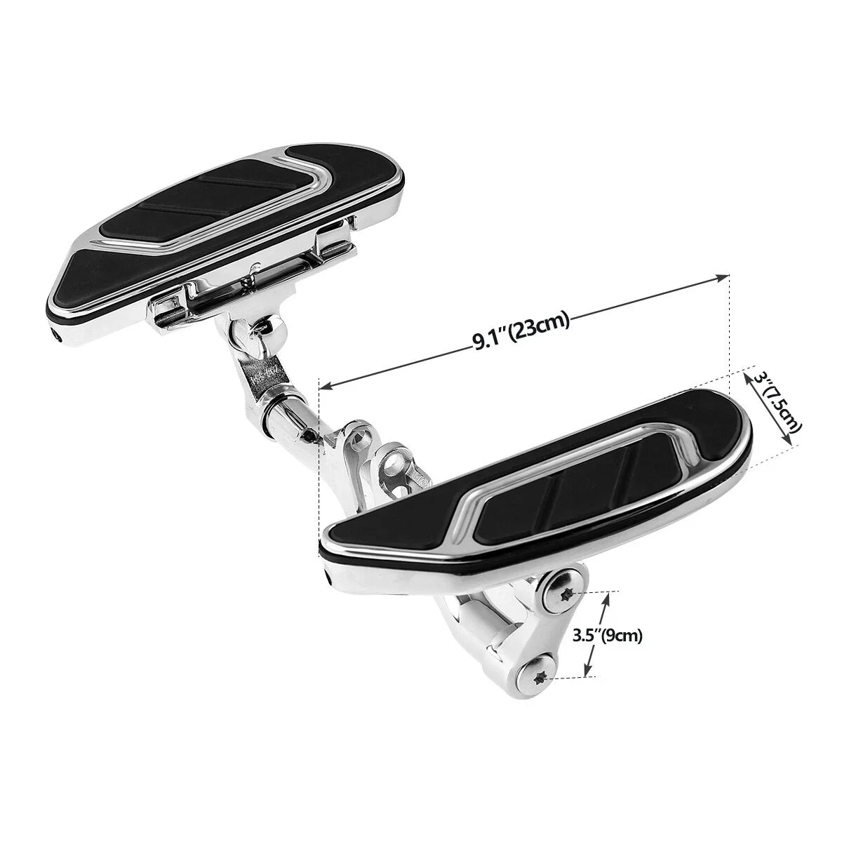 Chrome Rear Passenger Floorboard Bracket for Harley Road King (1993-2025)