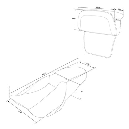 Seat Backrests Pad for Harley Street Glide (2014-2023)