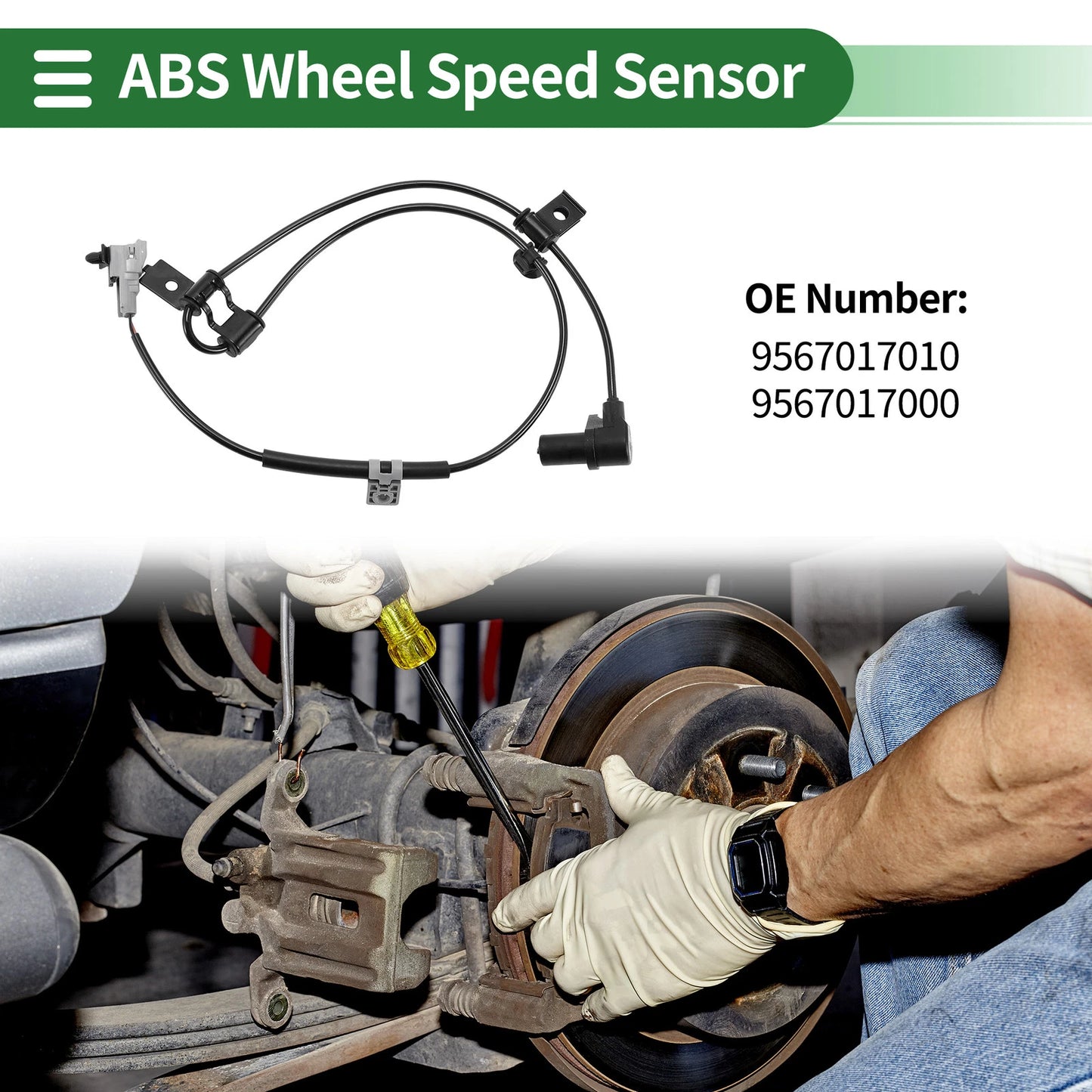 ABS Wheel Speed Sensor for Hyundai Matrix (2001–2010) No. 9567017010/9567017000