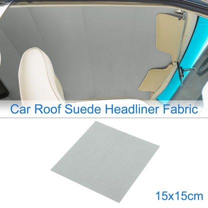 150G Suede Fabric Headliner for Car Roof Repair - Light Gray (5.9"x5.9")