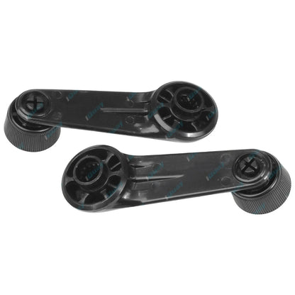 Front or Rear Black Window Crank Handles Pair for Hilux LN65 YN65 YN67 83~88