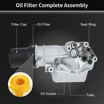 Oil Filter Housing with Sensor for VW Beetle Golf Rabbit (2006–2010)