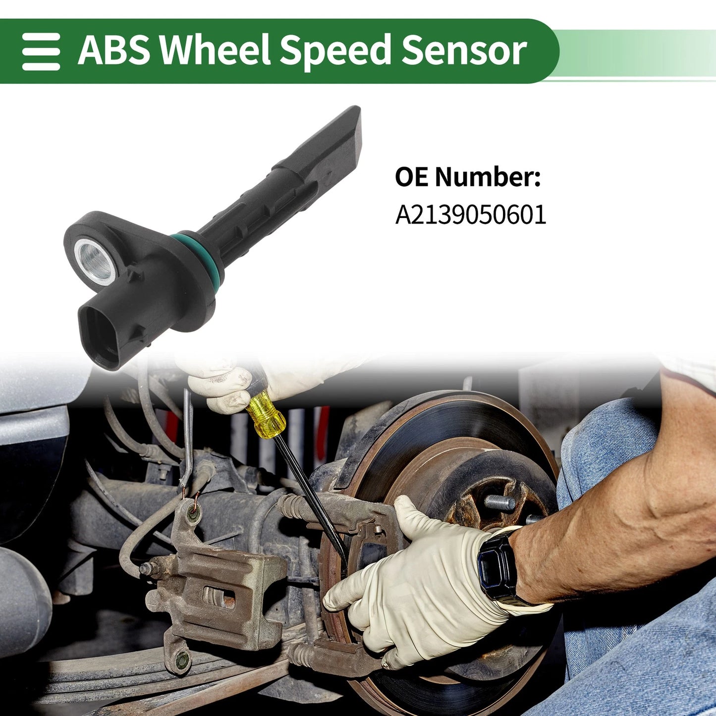 ABS Wheel Speed Sensor for Mercedes-Benz E300 4Matic (2017–2019) No.A2139050601