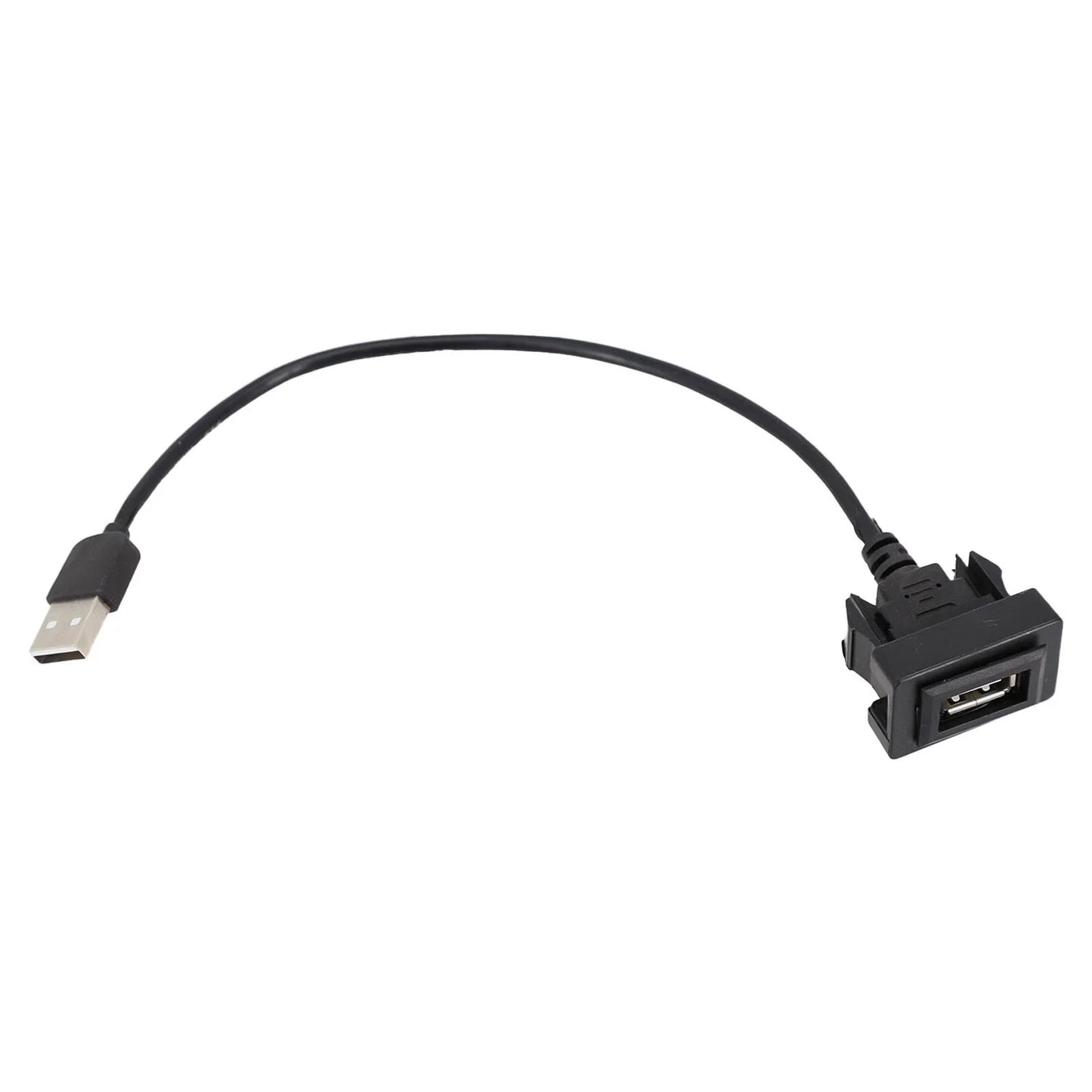 DASH Flush Mount USB Port Panel Extension Cable Adapter for Toyota