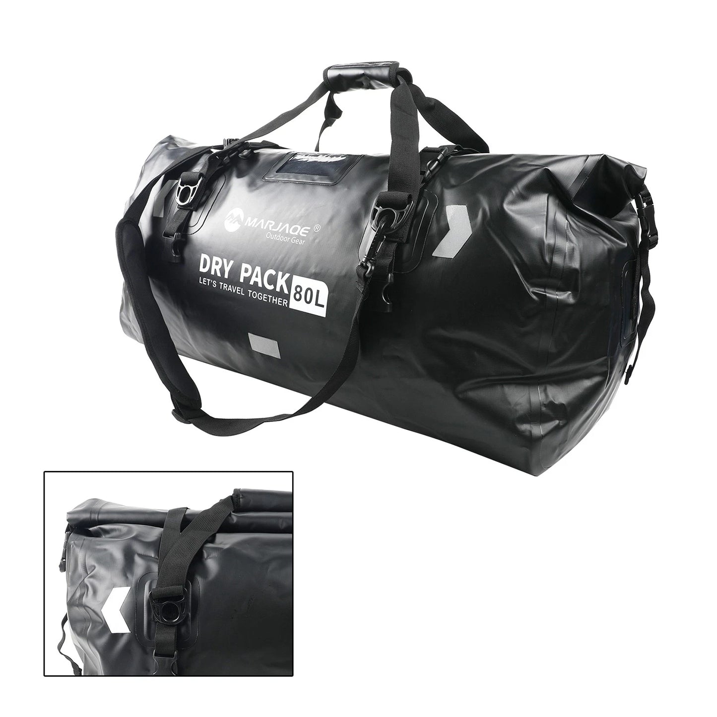 80L Side Bag for Motorcycle E (Green)
