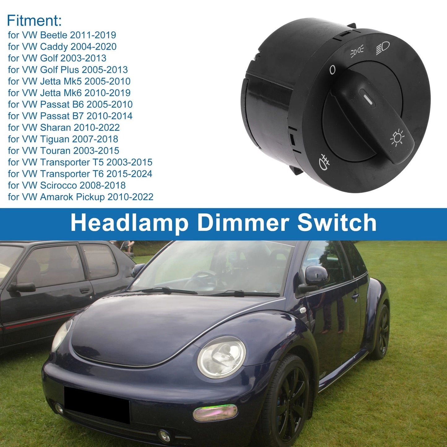 Headlight Switch for VW Beetle (2011–2019) No. 1K0941431B