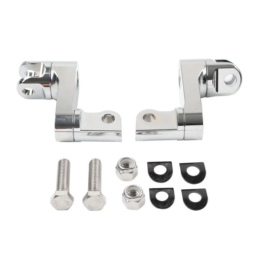 Rear Foot Pegs for Harley Sportster 883 1200 Dyna Fat Bob (2004–2023)