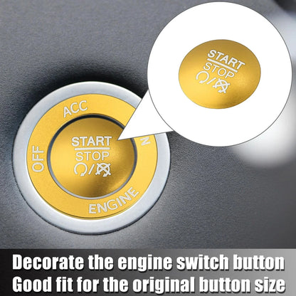 Engine Start Stop Button Cover Trim Kit for Dodge Charger Challenger (2015-2023)
