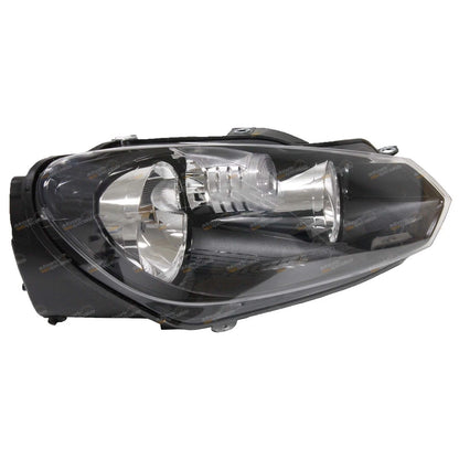 Right Black Headlight for VW Golf Mk6 (2008–2012)