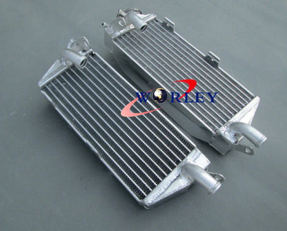 Aluminum Radiator + Red Hose for HUSQVARNA AE/CR/WR/XC 400/430/500 (84-87)
