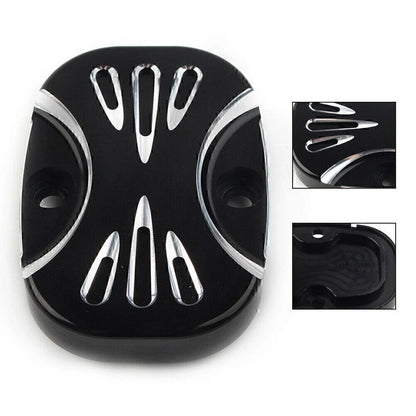 CNC Cut Rear Brake Master Cylinder Cover for Harley Electra Glide Road King