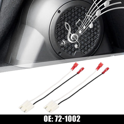 2 x Car Speaker Connector Harness Adapter for Jeep Dodge (1984-2002)