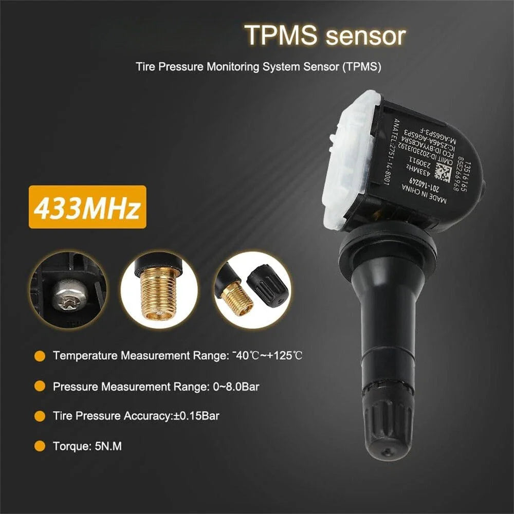 4 x TPMS Tire Pressure Sensor for GM Silverado & GMC Sierra (2014–2021)