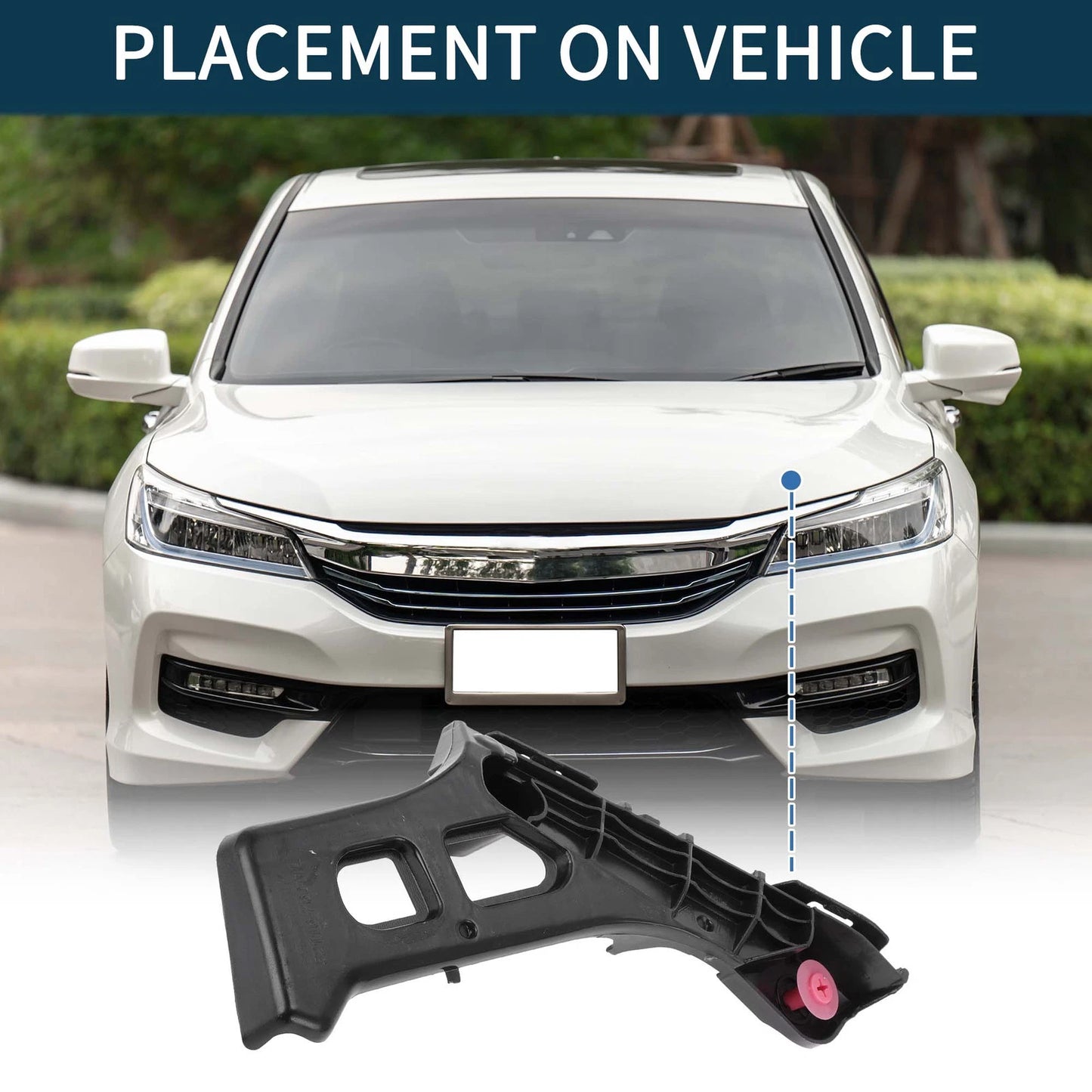1pc Left Front Bumper Retainer Bracket No. 5211676011 for Lexus CT200h (2011–2017)