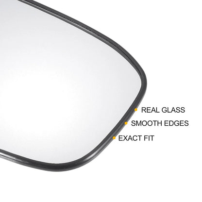 Pair White Mirror Glass w/ Back Non-heated for Honda Accord (2003-2007)