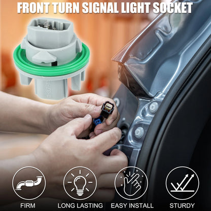 2Pcs Front Turn Signal Light Socket for Mazda 3 (2014–2018) 2 Pins No.B45A51354