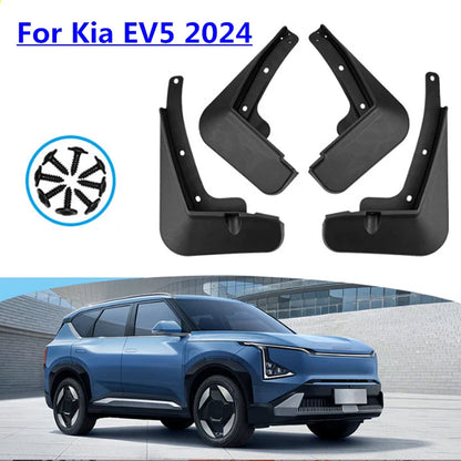 4x Front/Rear Splash Guards Mud Flaps Mudguard for Kia EV5 (2024–2024)