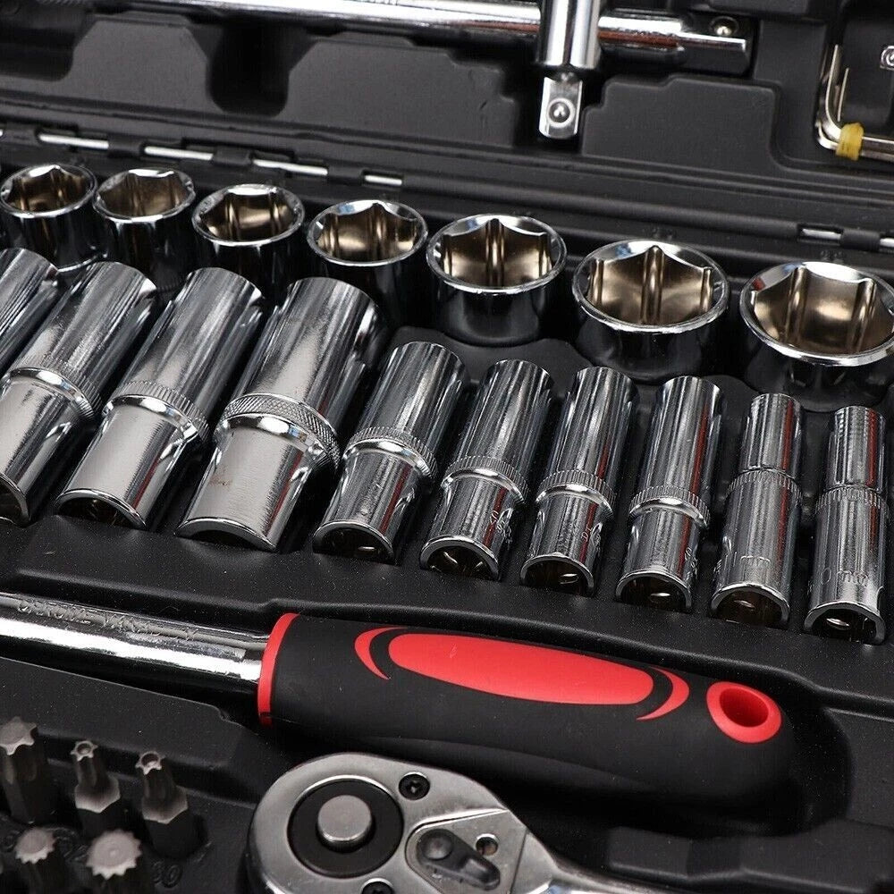 216 Piece Socket Set for Household Car 1/2" 1/4" 3/8"