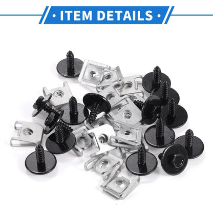 Set Car Fender Liner Splash Shield Bumper Cover Screw for BMW 1 Series M (2011)
