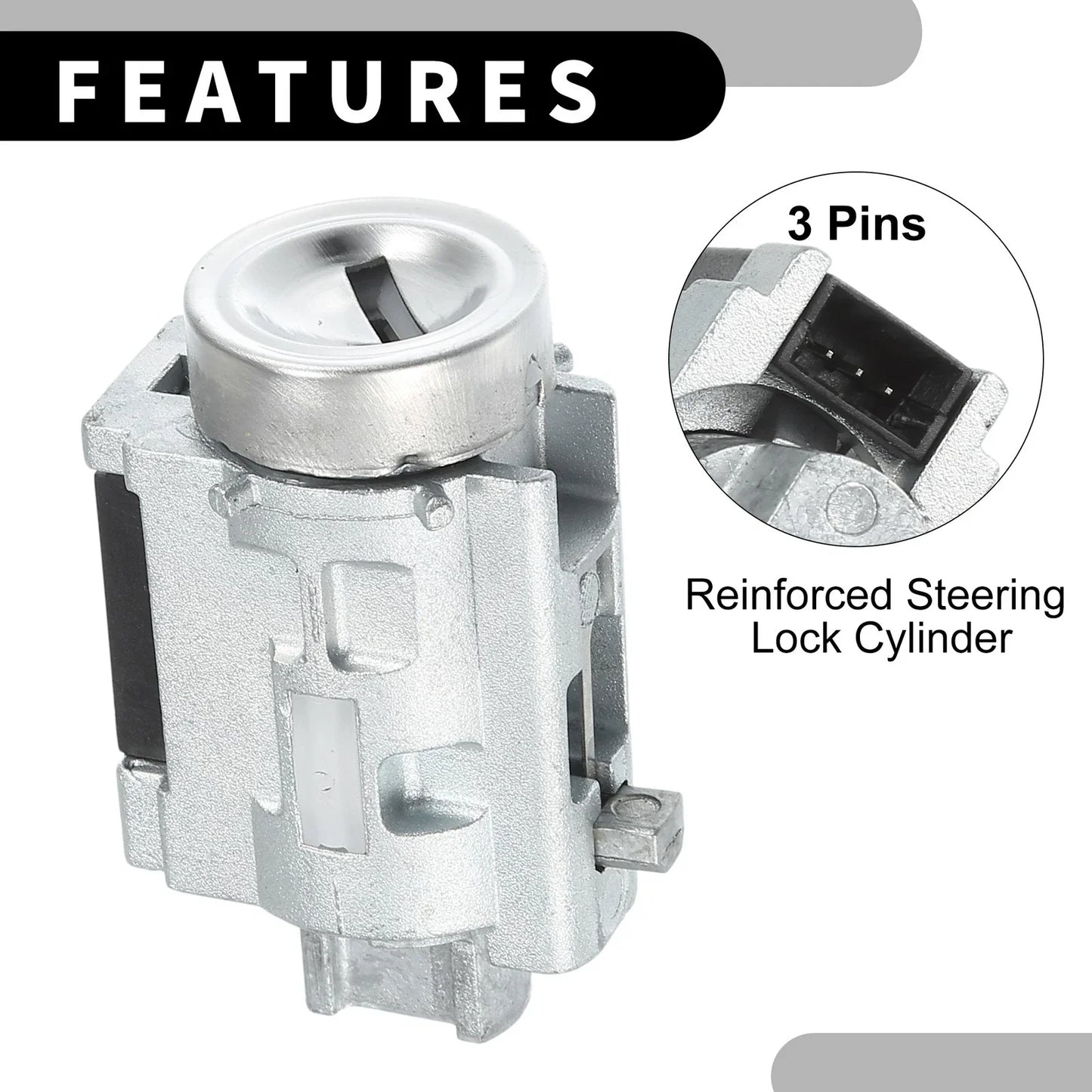 Ignition Lock Cylinder for Chevrolet Impala, Malibu, Monte Carlo (2000-2005)