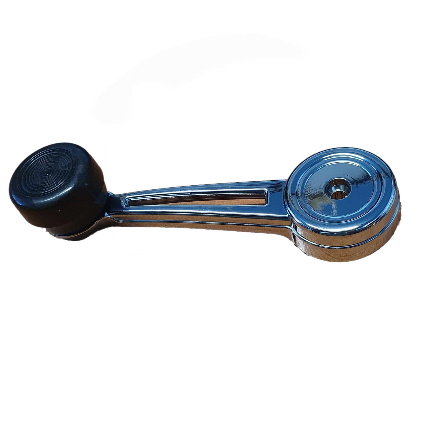 Chrome Window Crank W/ Black Knob for Ford Falcon/Mustang/Bronco (1967–1977)