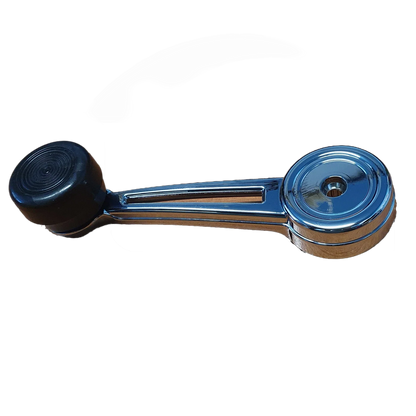 Chrome Window Crank W/ Black Knob for Ford Falcon/Mustang/Bronco (1967–1977)