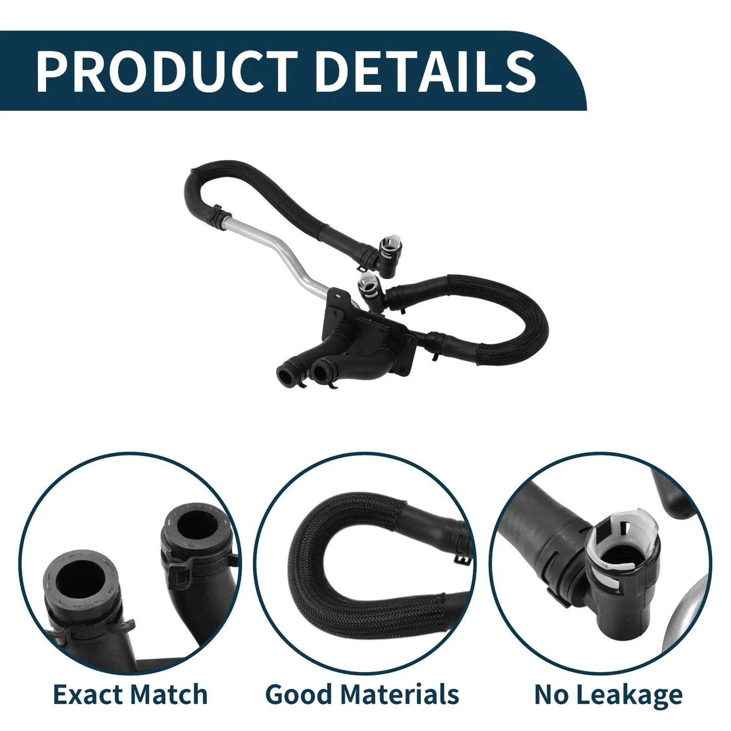 Radiator Hose for Dodge Durango 2011-2014 Rubber Heating Water Pipe