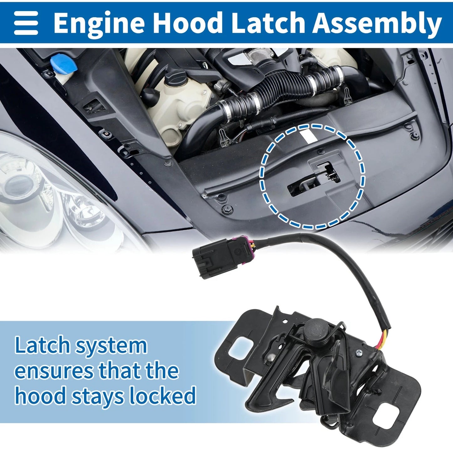 Hood Latch Assembly for Chevrolet Suburban (2015–2018) No. 84355610/84065955