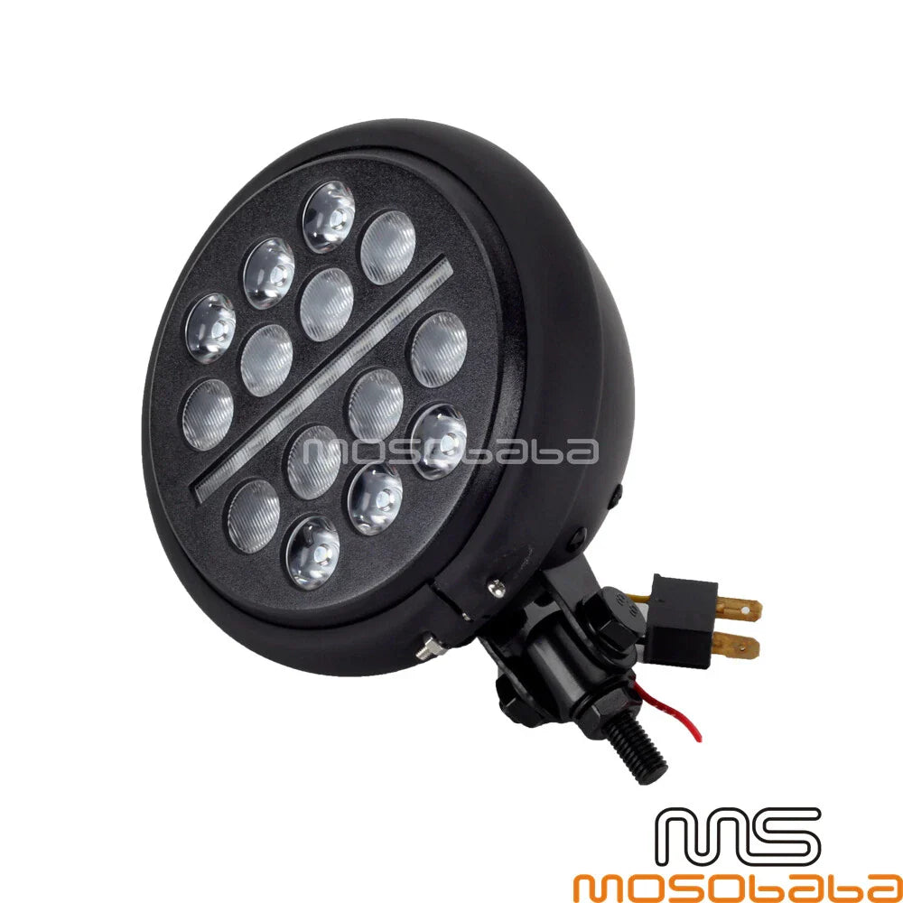 LED Headlight Lamp w/DRL for Harley Dyna FXDF FXDL FXDLS (2006-2023)