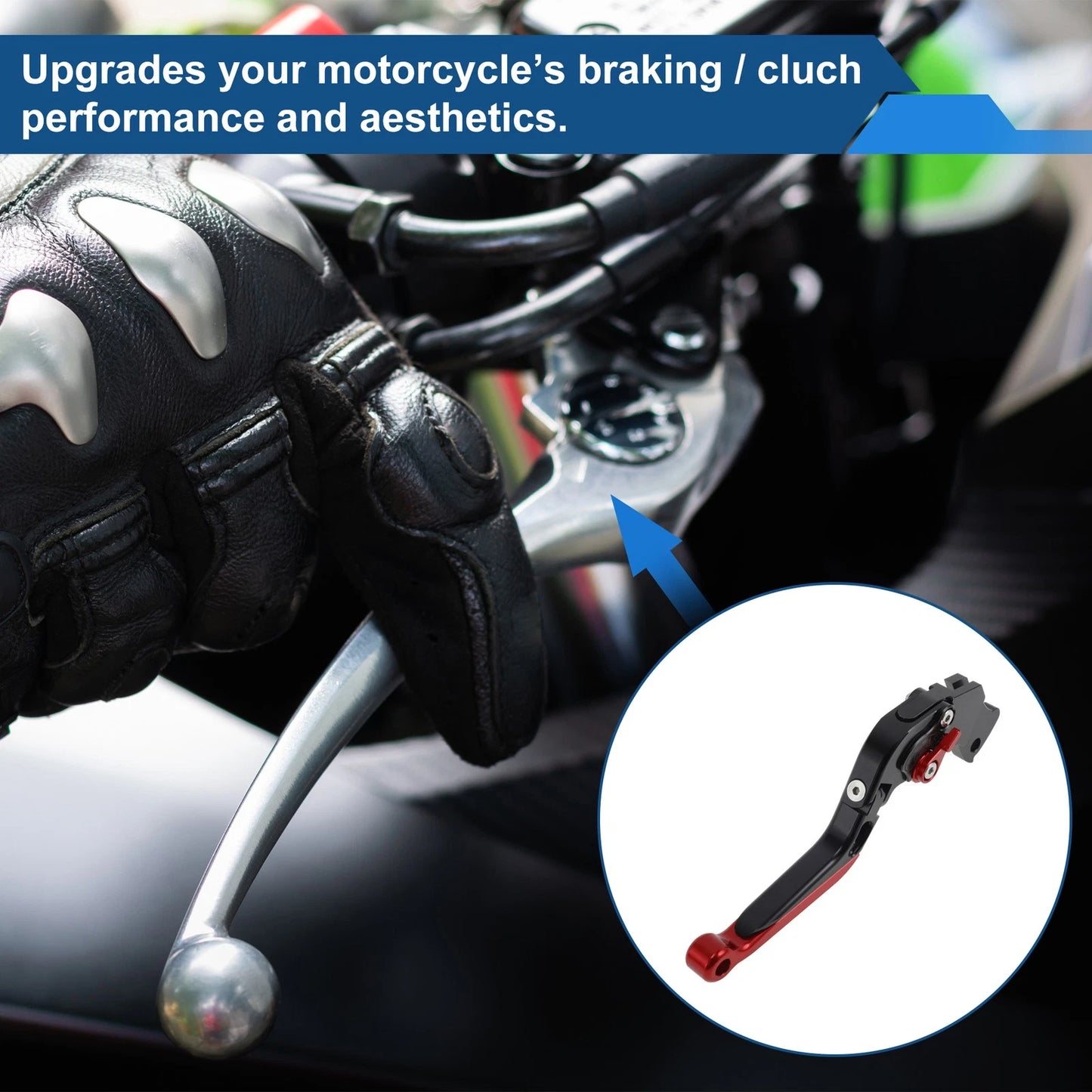 Brake Clutch Levers for KTM Duke 390 RC390 (2013–2023) Black Red End 1 Pair