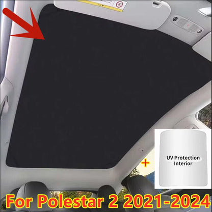 Glass Roof Sunshade Window Shade Sunroof Upgrade Mesh Net For Polestar 2 (2021–2024)